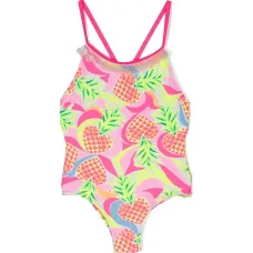 Купальник с бахромой и принтом