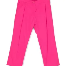 Прямые брюки с вышитым логотипом