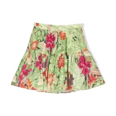 Ярусная юбка с принтом