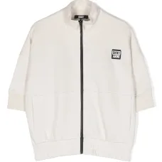 Толстовка на молнии с короткими рукавами