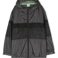 Куртка с капюшоном и логотипом