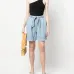 Belted denim shorts Belted denim shorts
