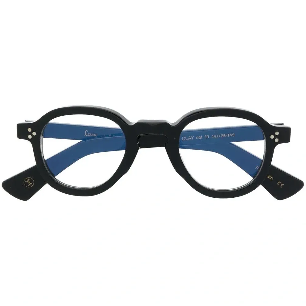 Очки в круглой оправе с логотипом