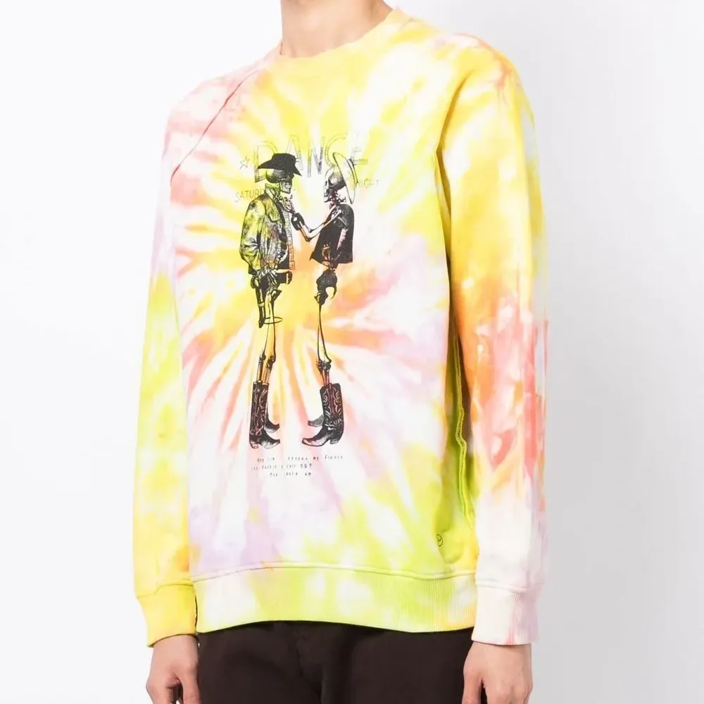 Толстовка с принтом тай-дай из коллаборации с Hiroshi Fujiwara