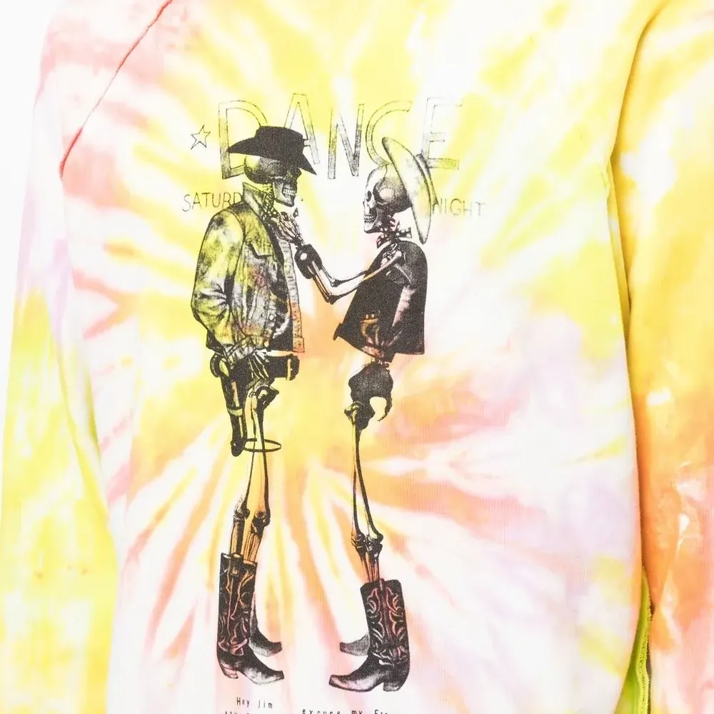 Толстовка с принтом тай-дай из коллаборации с Hiroshi Fujiwara