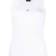 Топ с вышивкой и логотипом