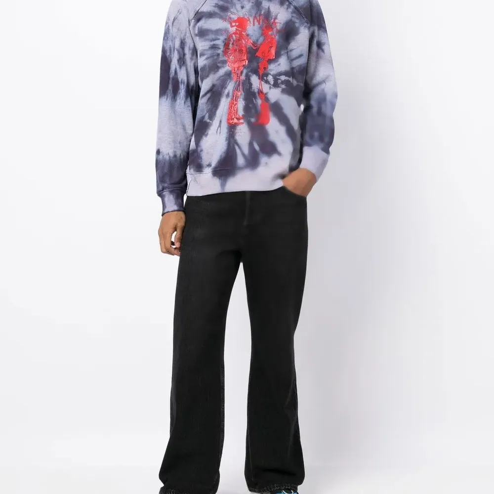 Толстовка с принтом тай-дай из коллаборации с Hiroshi Fujiwara