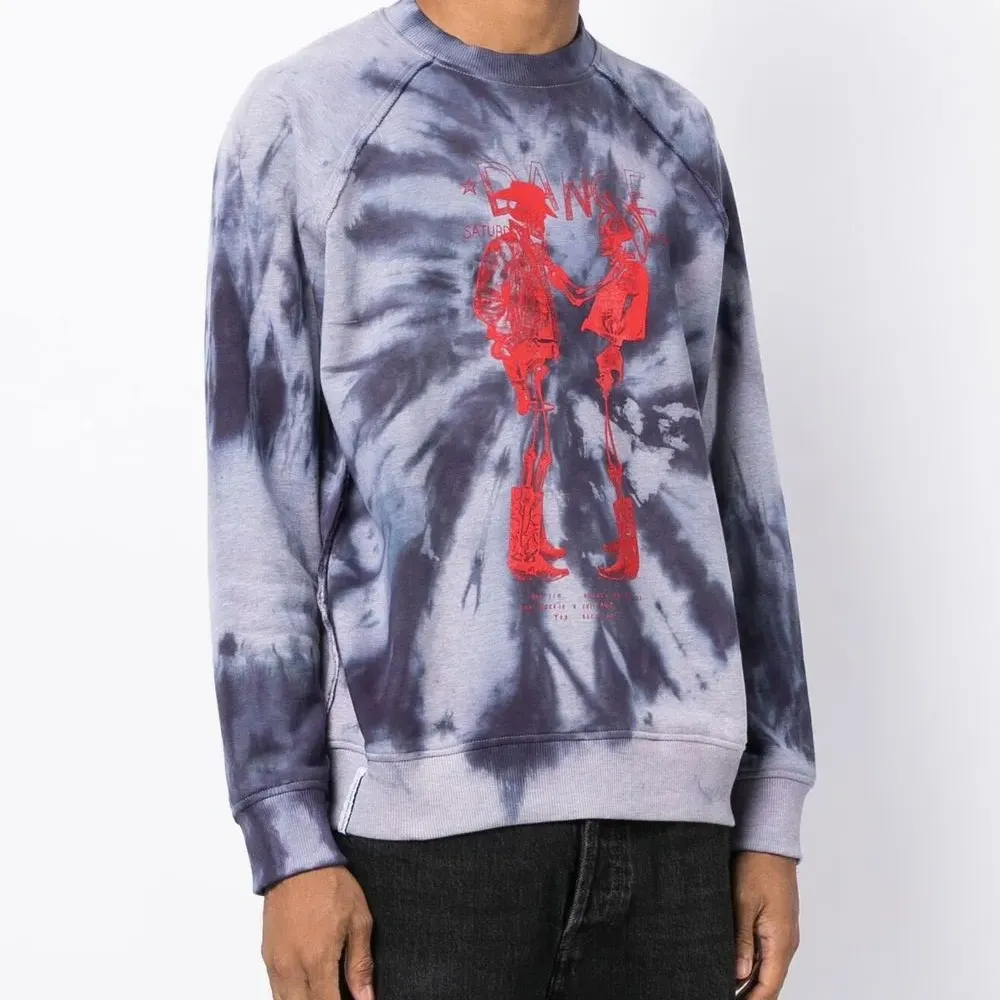 Толстовка с принтом тай-дай из коллаборации с Hiroshi Fujiwara