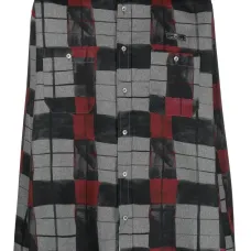 Клетчатая рубашка с длинными рукавами