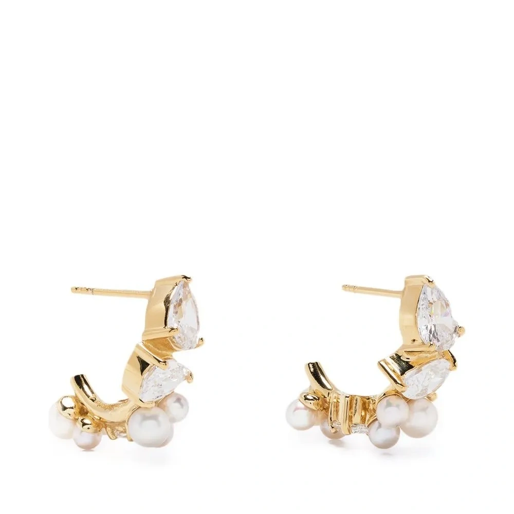 Декорированные серьги с жемчугом