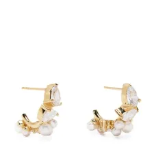 Декорированные серьги с жемчугом