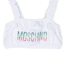 Топ бикини с вышитым логотипом