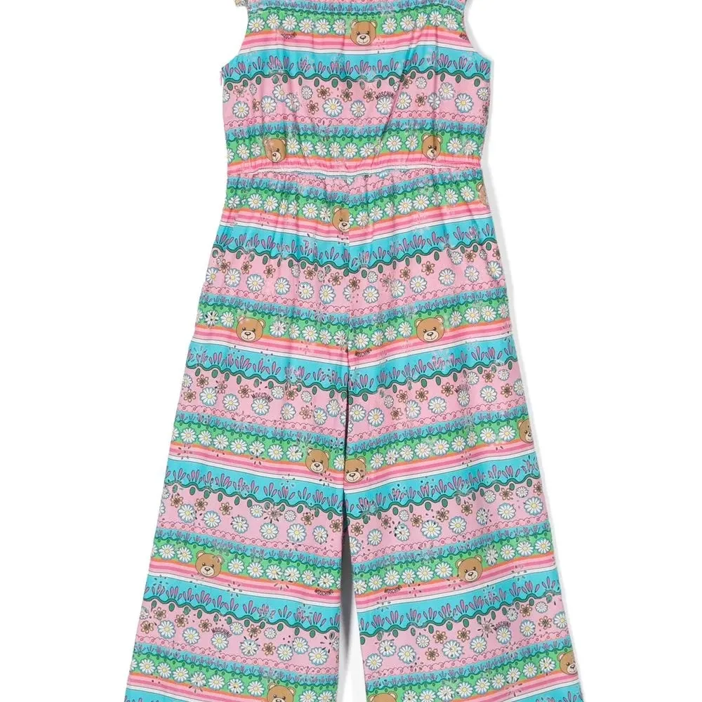 Комбинезон без рукавов с графичным принтом