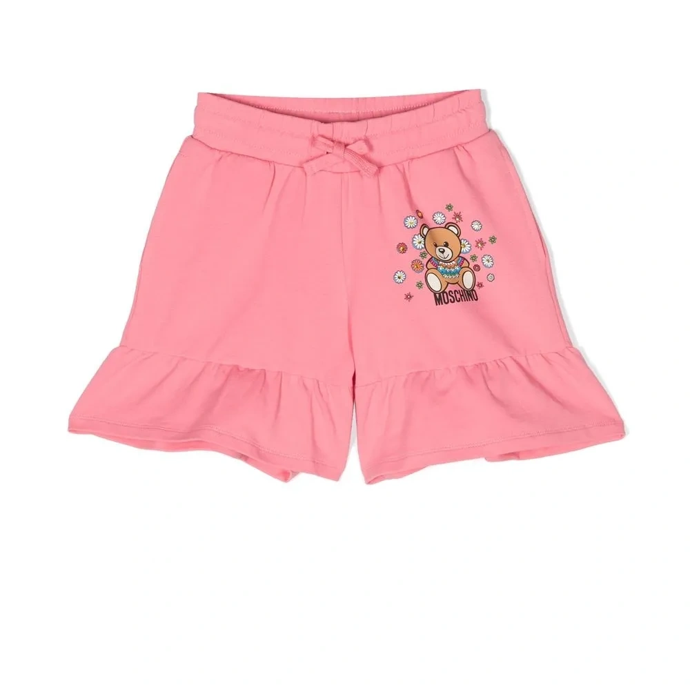 Шорты с оборками и принтом