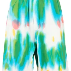 Спортивные шорты с принтом тай-дай