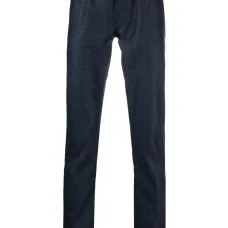 Клетчатые брюки прямого кроя