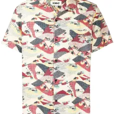 Рубашка с короткими рукавами и графичным принтом