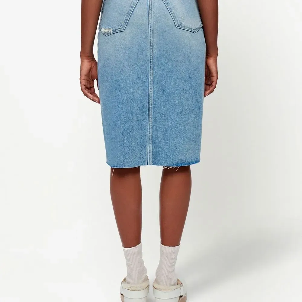 джинсовая юбка миди из органического хлопка