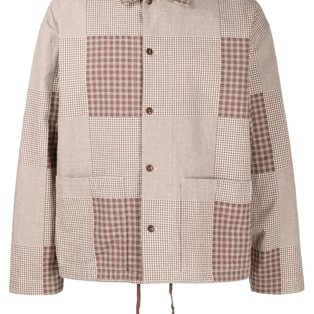 Клетчатая рубашка PJ с длинными рукавами