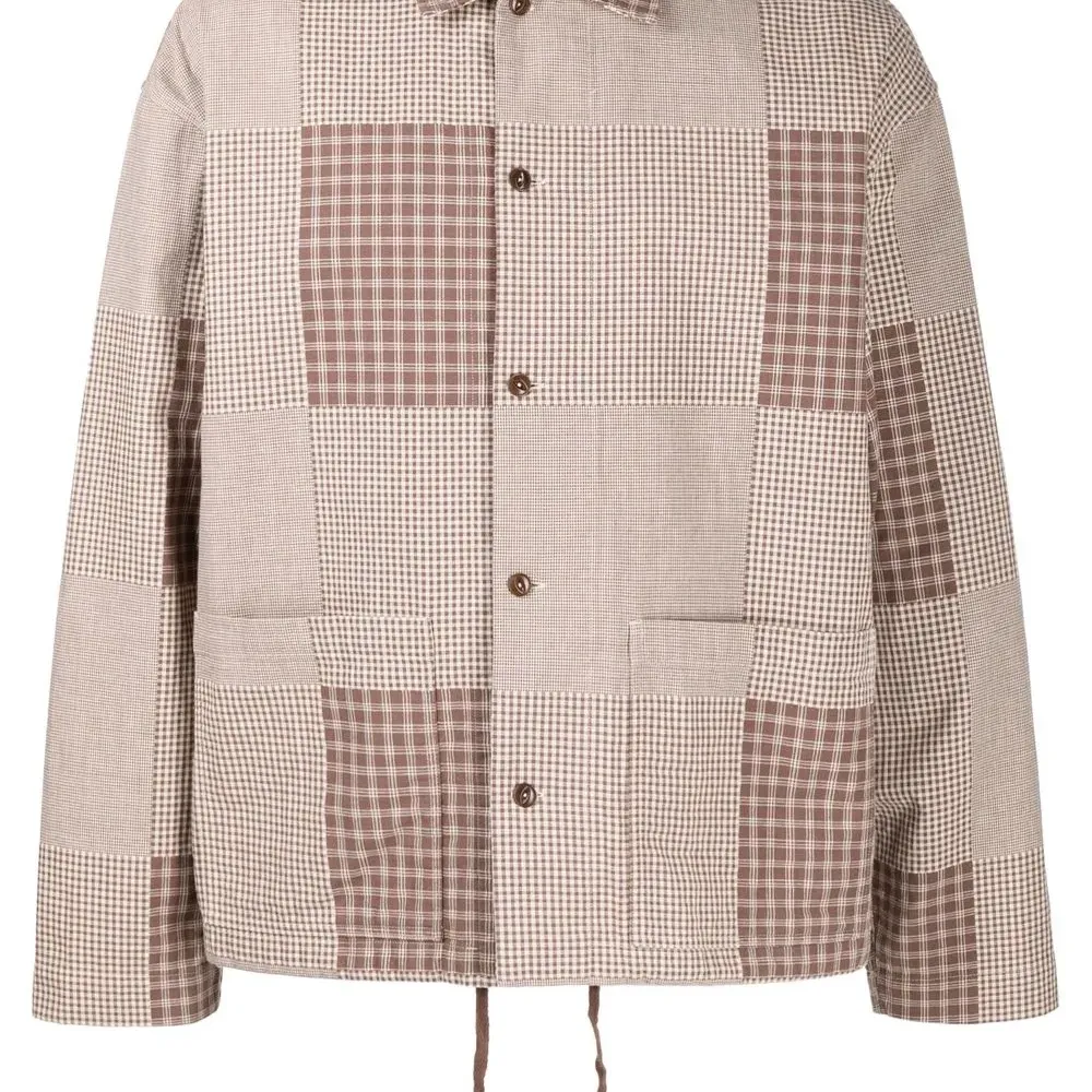 Клетчатая рубашка PJ с длинными рукавами