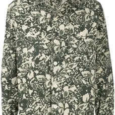 Рубашка с длинными рукавами и графичным принтом