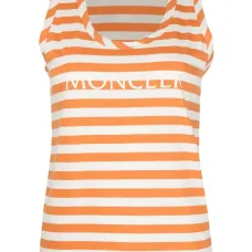 Топ в полоску с логотипом