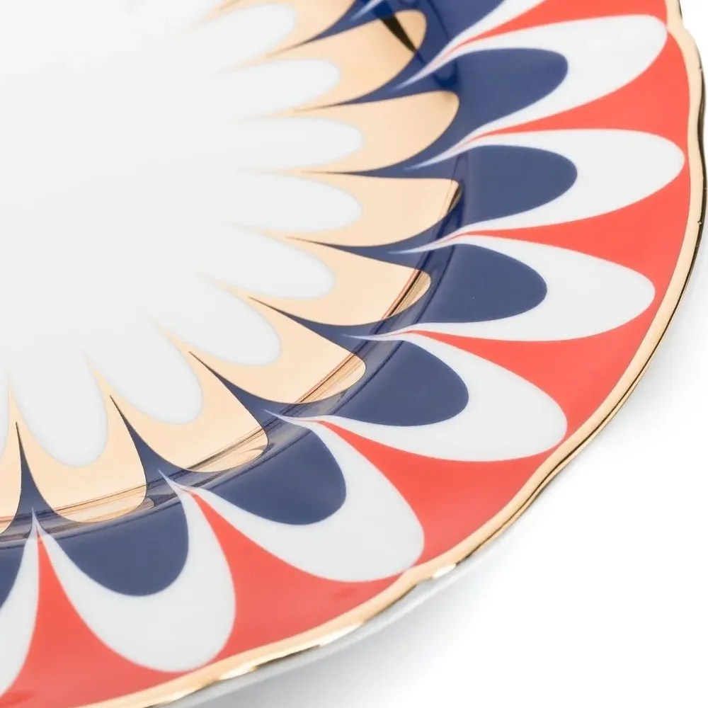 Десертная тарелка с цветочным принтом