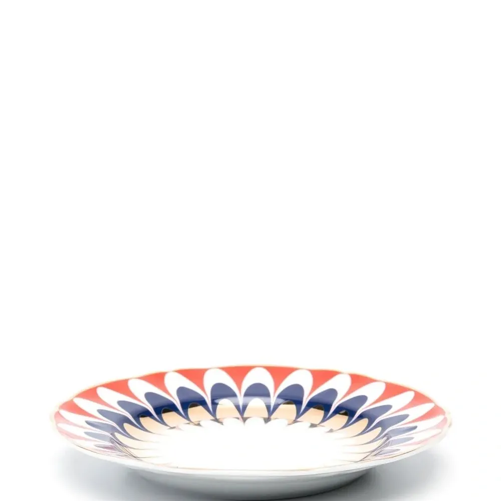 Десертная тарелка с цветочным принтом