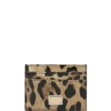 Картхолдер с леопардовым принтом