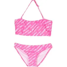 Бикини с вырезом халтер и логотипом Бикини с вырезом халтер и логотипом