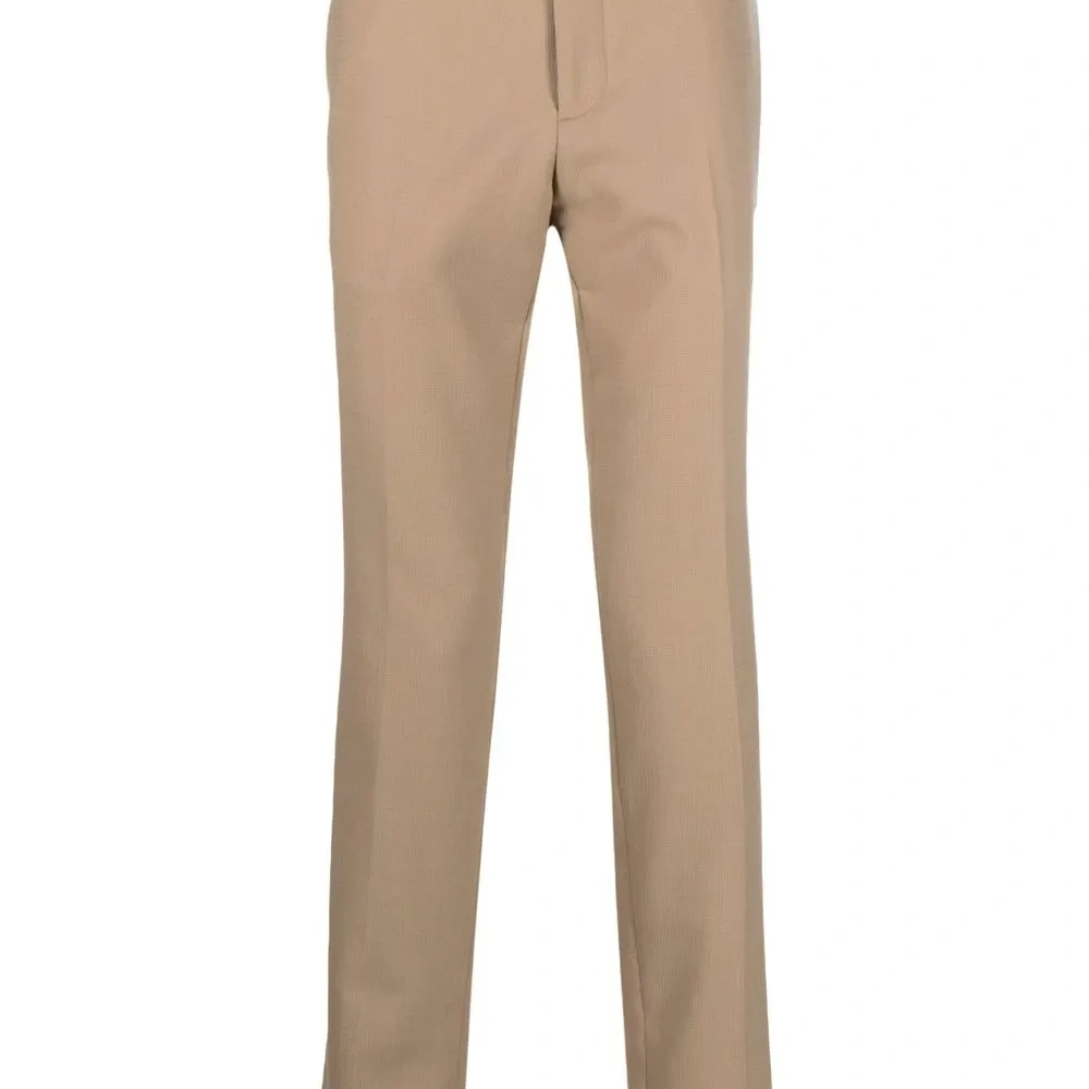 Зауженные брюки средней посадки