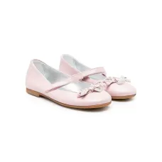 Балетки с подвеской-логотипом