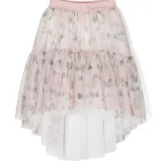 Пышная юбка с цветочным принтом