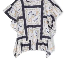 Блузка с абстрактным принтом