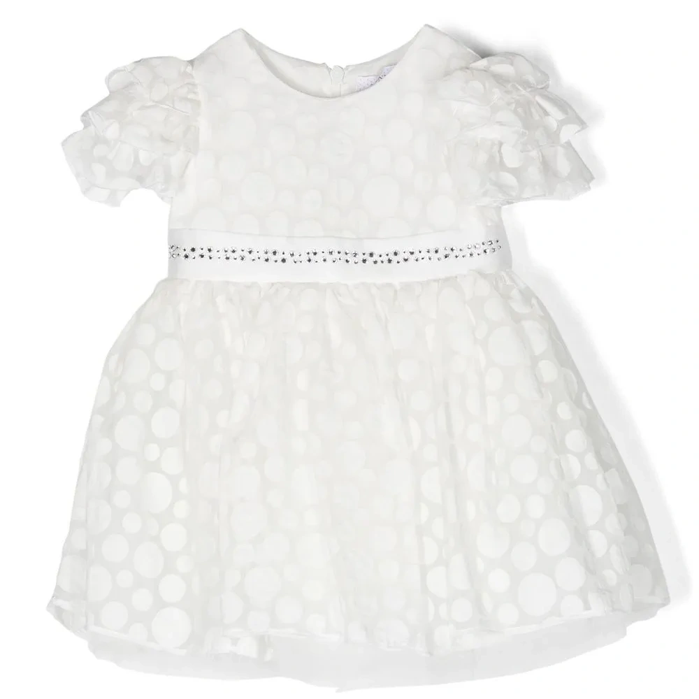 Платье в горох с короткими рукавами