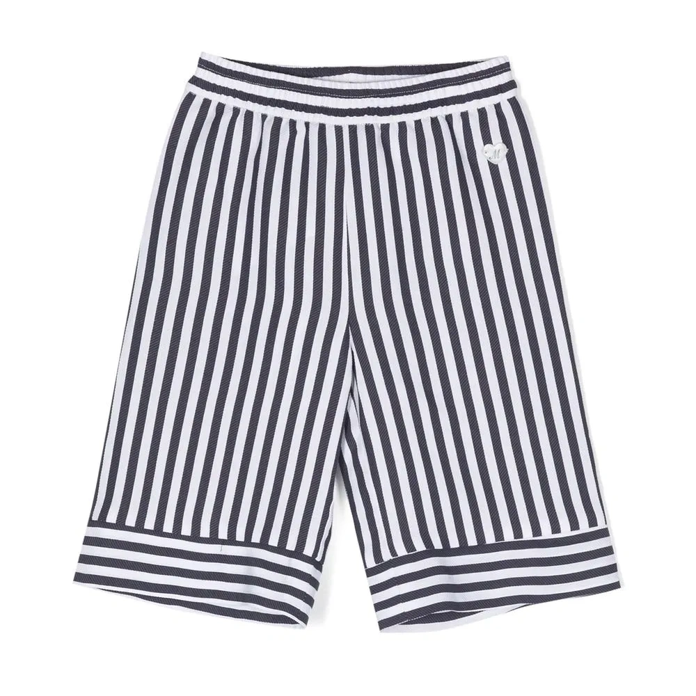 Широкие брюки в полоску