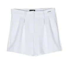 Короткие шорты со складками Короткие шорты со складками