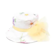 Панама с цветочным принтом