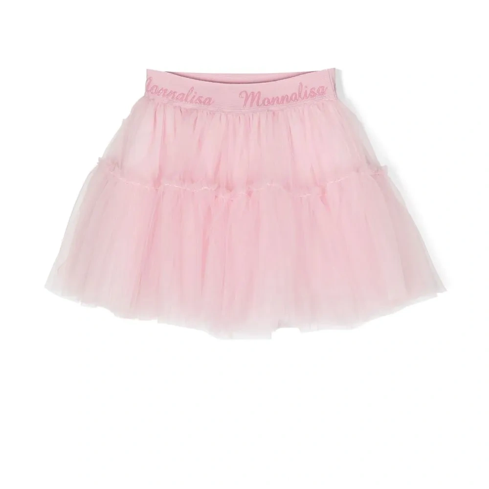 Logo-waistband tutu skirt