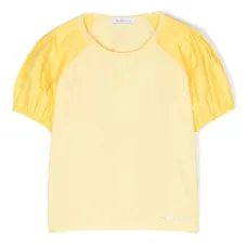 Футболка с логотипом и стразами