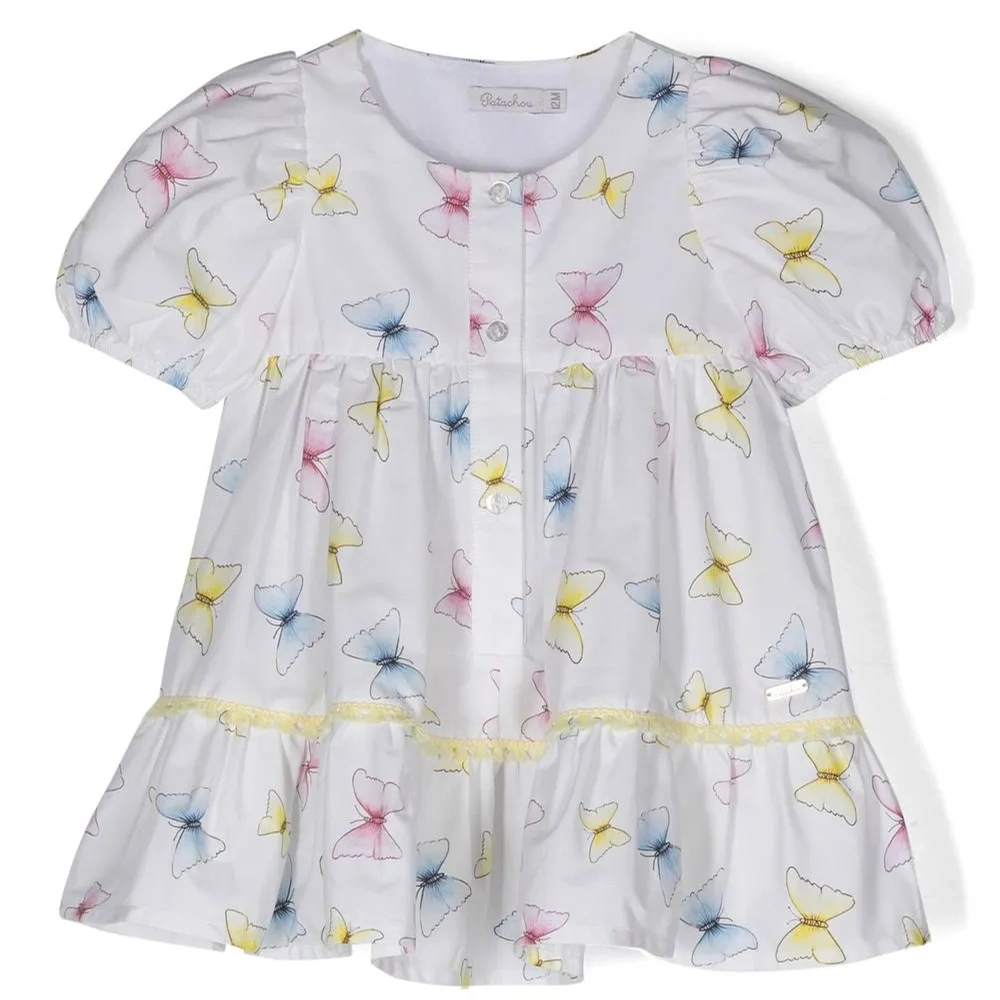 Ярусное платье с принтом