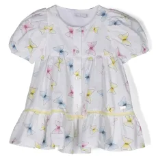 Ярусное платье с принтом