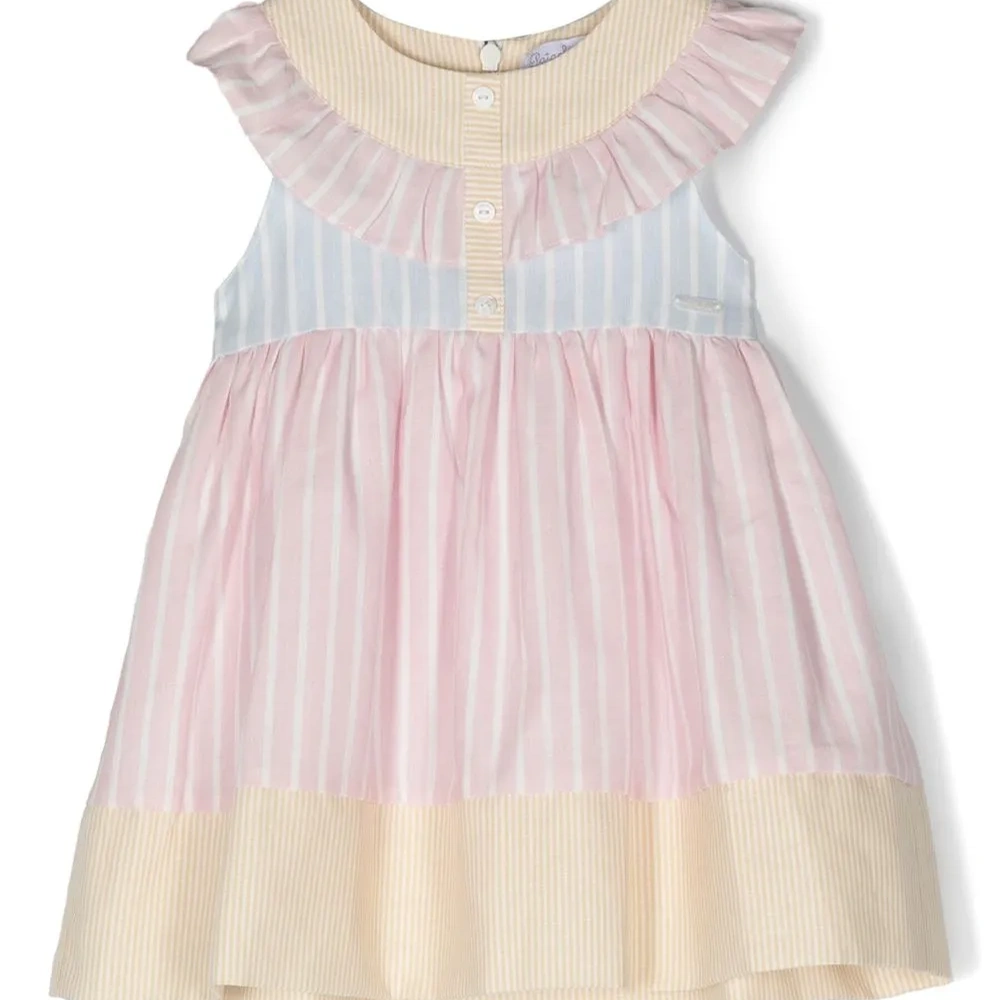 Полосатое платье без рукавов