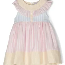 Полосатое платье без рукавов