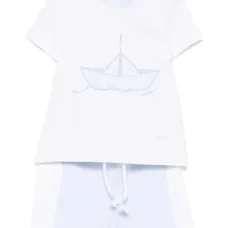 Комплект из топа и шортов с вышивкой Комплект из топа и шортов с вышивкой