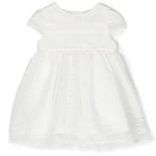 Платье с короткими рукавами и вставками