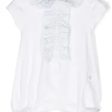 Ромпер с оборками в клетку