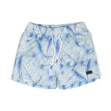 Плавки-шорты с нашивкой-логотипом