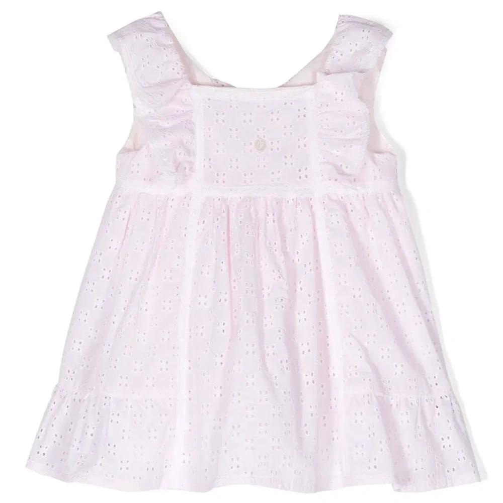 Платье без рукавов с вышивкой