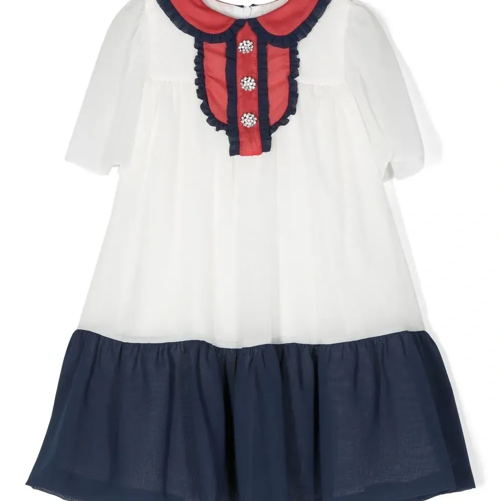 Платье в стиле колор-блок